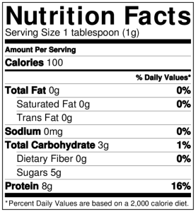 nutrition facts bout orbs